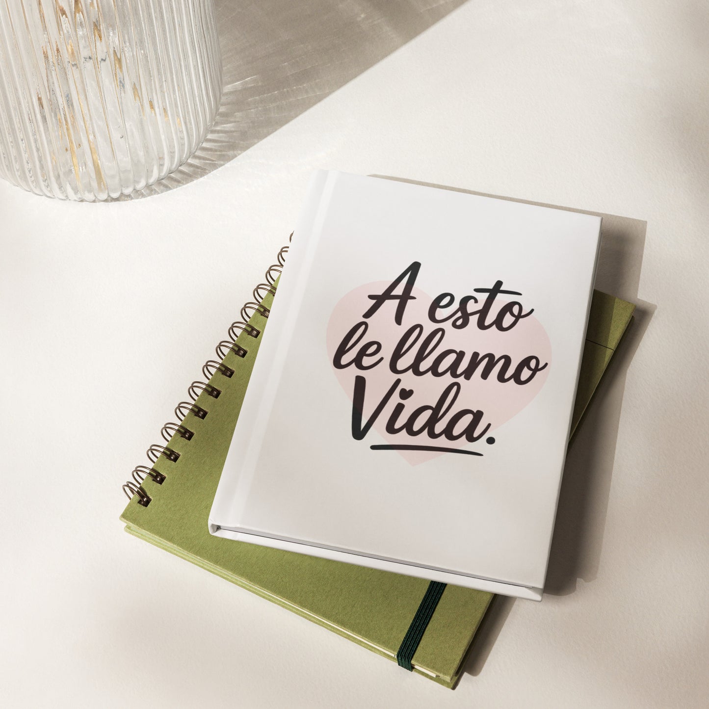 Cuaderno de tapa dura mate - A esto le llamo vida