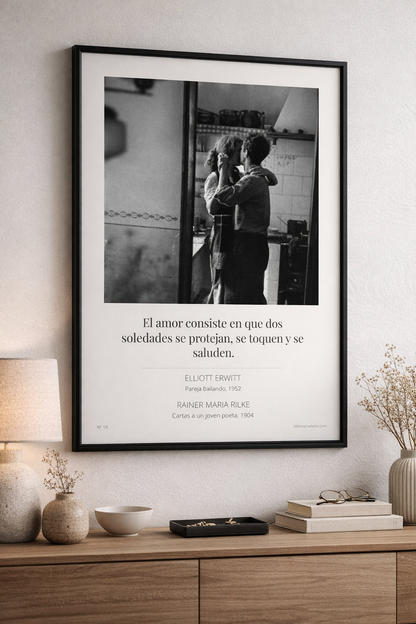 Combinación Clásica Nº 19 - Elliott Erwitt × Rainer Maria Rilke - Lámina