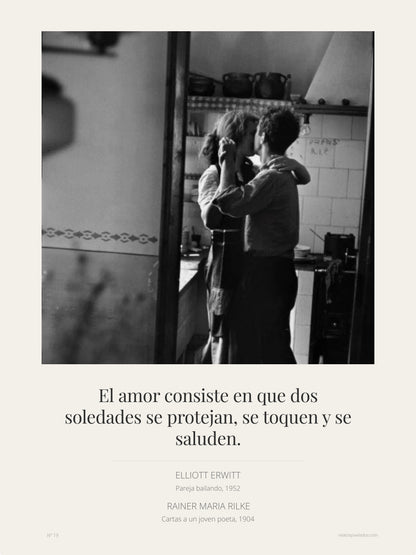 Combinación Clásica Nº 19 - Elliott Erwitt × Rainer Maria Rilke - Lámina