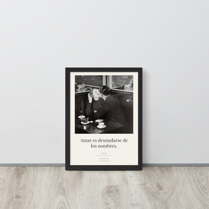 Amar es desnudarse de los nombres · Edición enmarcada · Brassaï × Octavio Paz · Combinación de Otro Siglo Nº 18